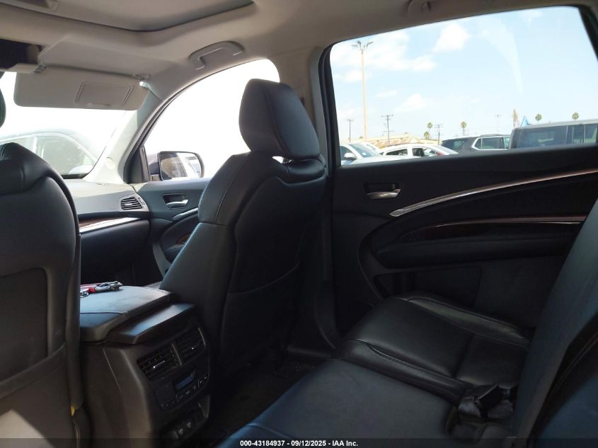 2017 Acura Mdx VIN: 5J8YD3H37HL001102 Lot: 43184937