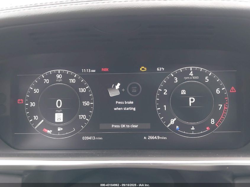 2019 Land Rover Range Rover 5.0L V8 Supercharged VIN: SALGS5RE3KA552411 Lot: 43184962