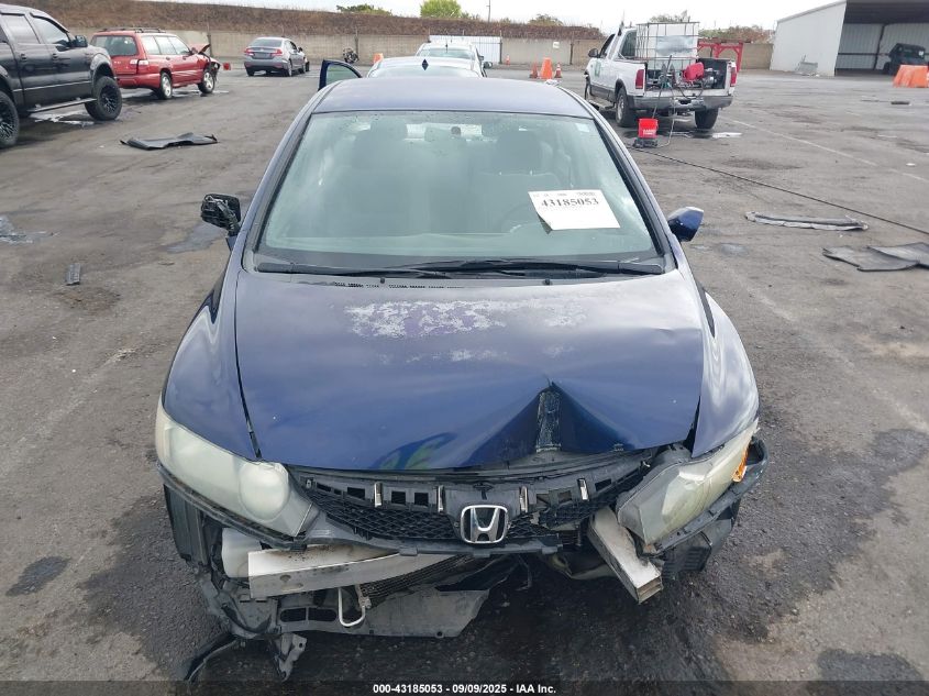 2009 Honda Civic Lx VIN: 19XFA16599E020624 Lot: 43185053