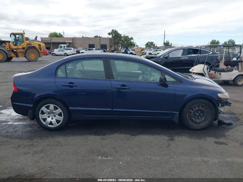 2009 Honda Civic Lx VIN: 19XFA16599E020624 Lot: 43185053