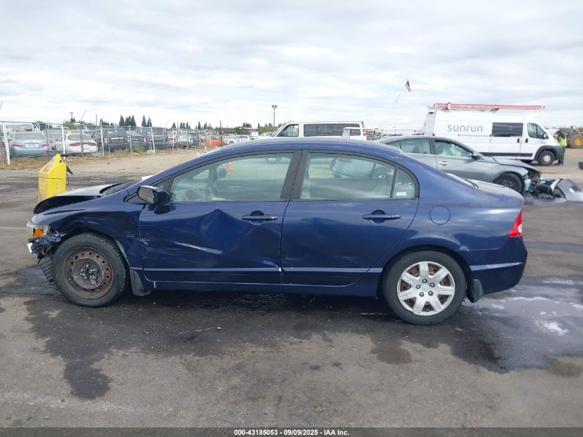 2009 Honda Civic Lx VIN: 19XFA16599E020624 Lot: 43185053