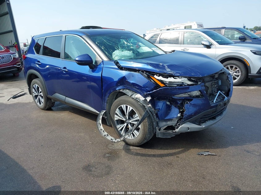 2022 Nissan Rogue Sv Intelligent Awd blue other gasoline 5N1BT3BB2NC689783 photo #1