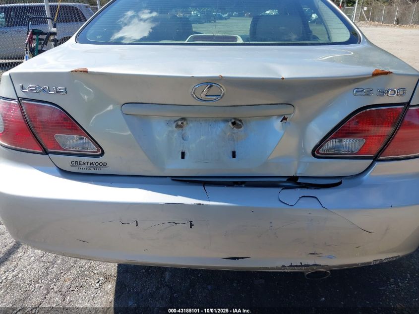 2003 Lexus Es 300 VIN: JTHBF30GX36004613 Lot: 43185101