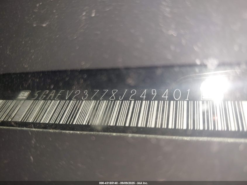 2008 Buick Enclave Cxl VIN: 5GAEV23778J249401 Lot: 43185140