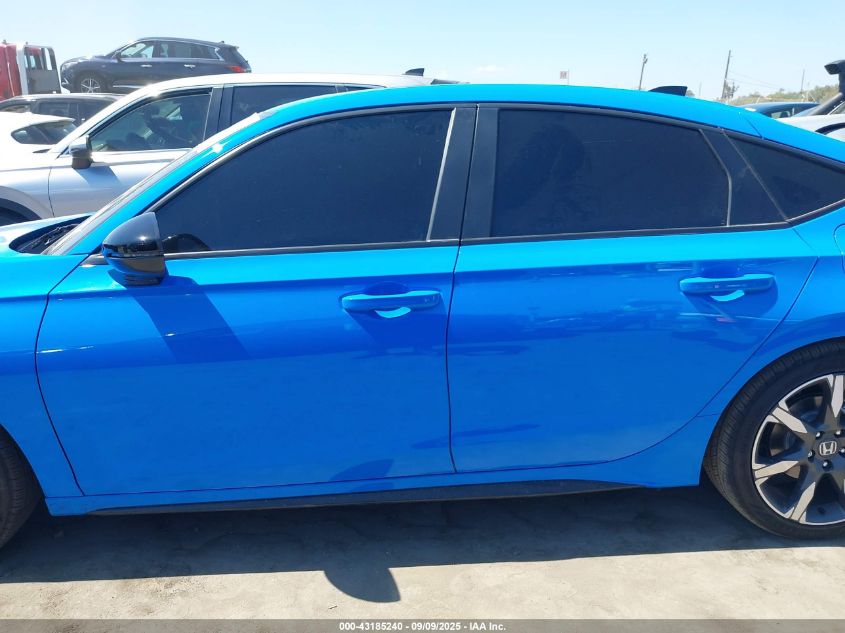 2025 Honda Civic Hybrid Sport Touring VIN: 19XFL4H97SE004326 Lot: 43185240