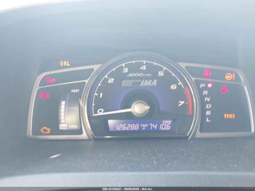 2008 Honda Civic Hybrid VIN: JHMFA36288S001350 Lot: 43185247