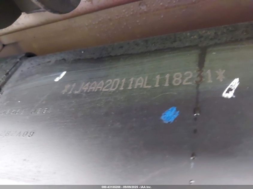 2010 Jeep Wrangler Sport VIN: 1J4AA2D11AL118231 Lot: 43185288