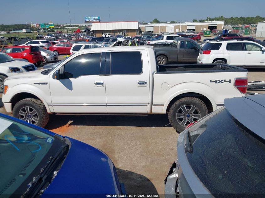 2011 Ford F150 Platinum VIN: 1FTFW1E64BFC12976 Lot: 43185366