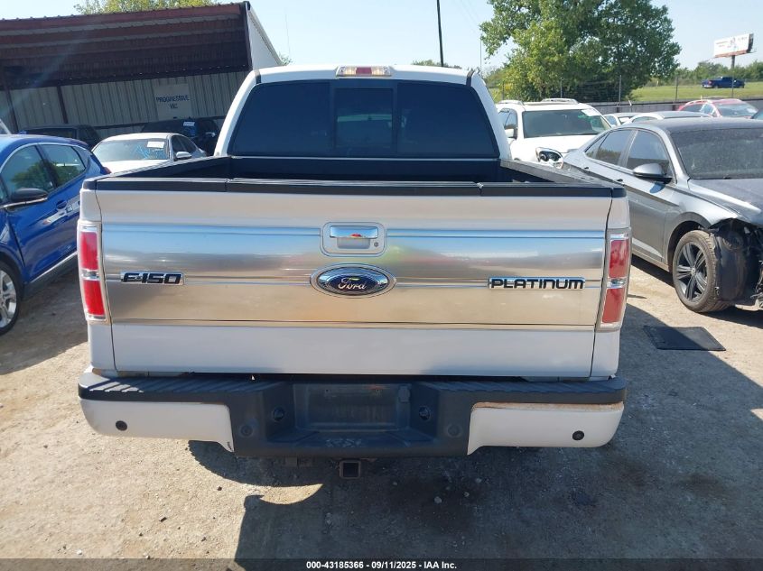 2011 Ford F150 Platinum VIN: 1FTFW1E64BFC12976 Lot: 43185366