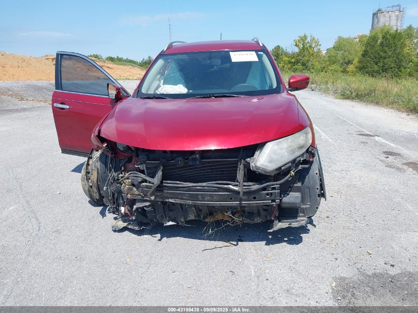 2016 Nissan Rogue Sv VIN: KNMAT2MV3GP618590 Lot: 43185438