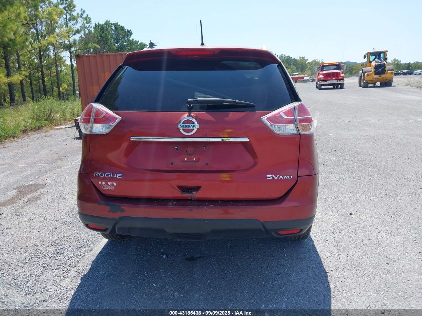 2016 Nissan Rogue Sv VIN: KNMAT2MV3GP618590 Lot: 43185438