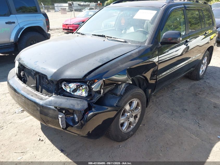 2005 Toyota Highlander V6 VIN: JTEEP21A250113990 Lot: 43185499