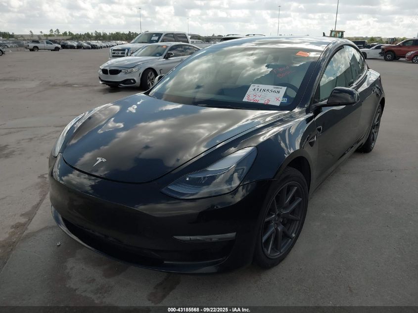 2022 Tesla Model 3 Long Range Dual Motor All-Wheel Drive VIN: 5YJ3E1EB3NF269827 Lot: 43185568