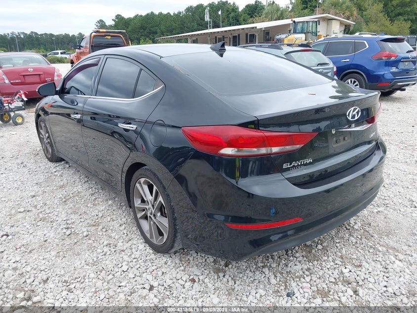 2017 HYUNDAI ELANTRA LIMITED - 5NPD84LFXHH036536