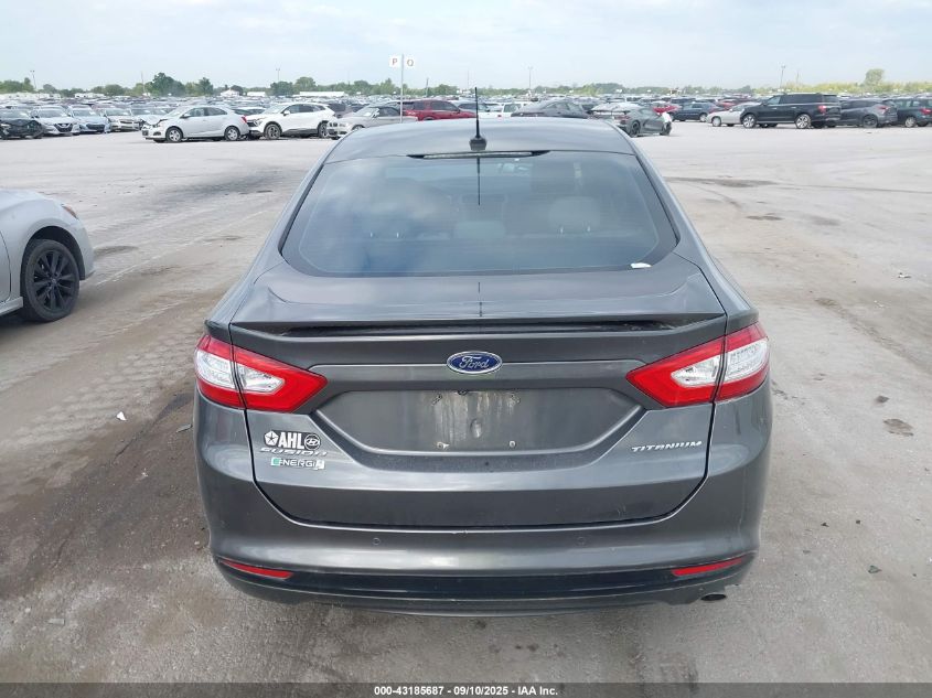 2016 Ford Fusion Energi Titanium VIN: 3FA6P0SU7GR253421 Lot: 43185687