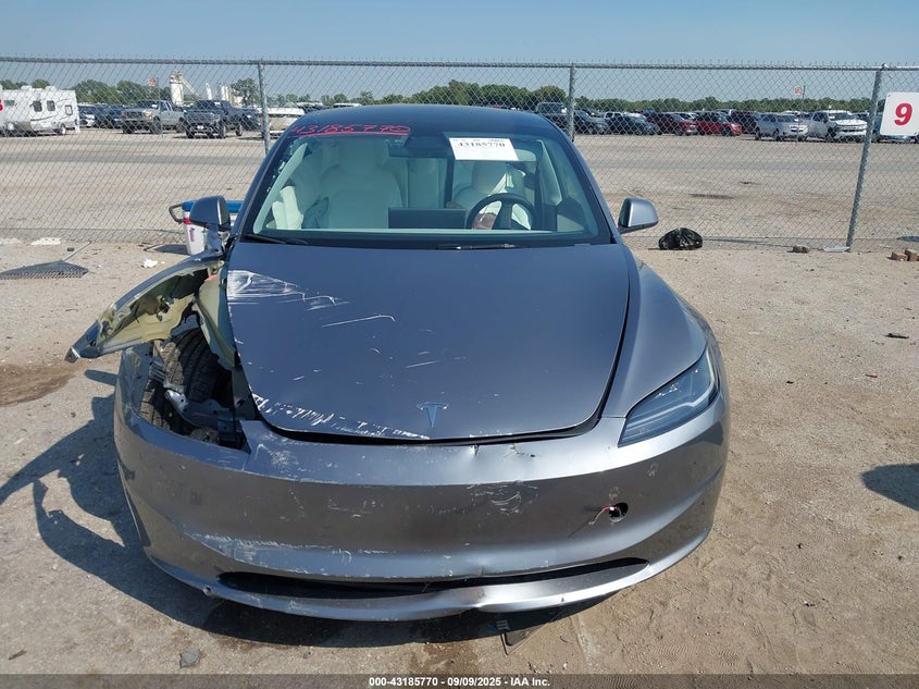 2025 Tesla Model 3 Long Range Rear-Wheel Drive VIN: 5YJ3E1EA0SF041609 Lot: 43185770