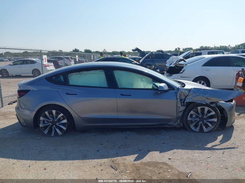 2025 Tesla Model 3 Long Range Rear-Wheel Drive VIN: 5YJ3E1EA0SF041609 Lot: 43185770