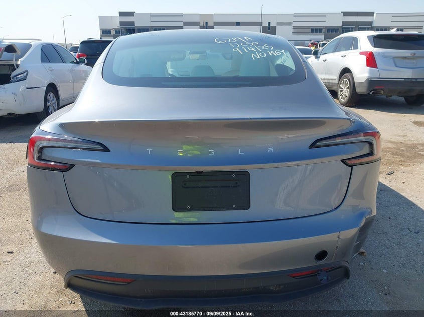 2025 Tesla Model 3 Long Range Rear-Wheel Drive VIN: 5YJ3E1EA0SF041609 Lot: 43185770