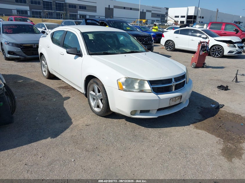 2009 Dodge Avenger Sxt white sedan flexible 1B3LC56D69N520104 photo #1