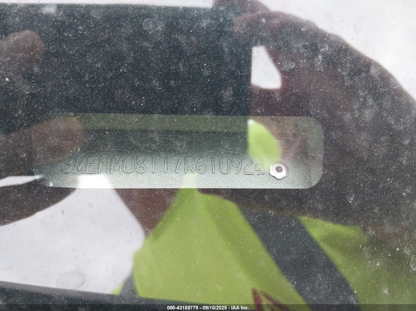 2007 Mercury Milan V6 Premier VIN: 3MEHM08117R610924 Lot: 43185779