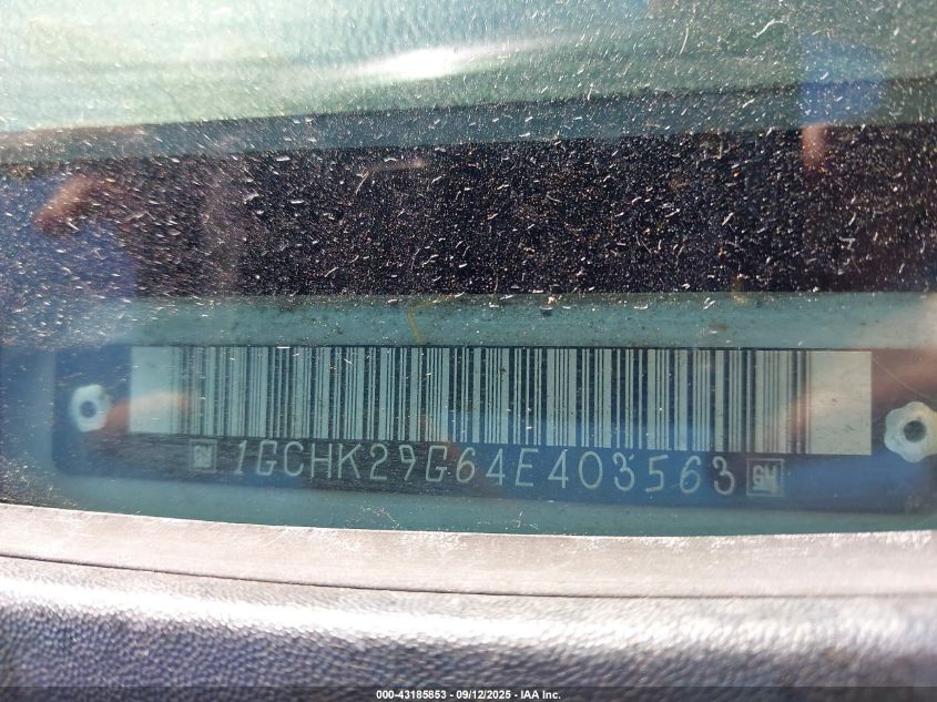 2004 Chevrolet Silverado 2500Hd Ls VIN: 1GCHK29G64E403563 Lot: 43185853