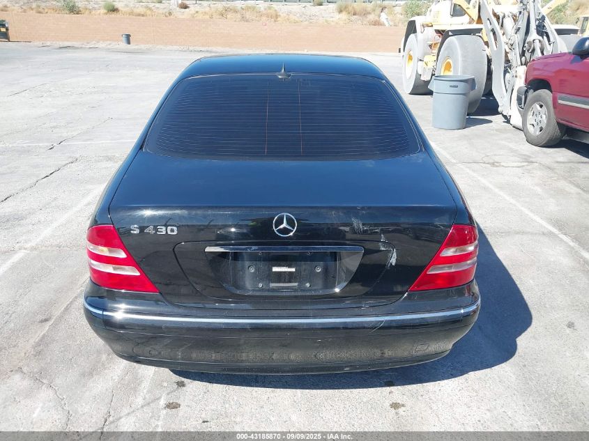 2000 Mercedes-Benz S 430 VIN: WDBNG70J2YA089576 Lot: 43185870