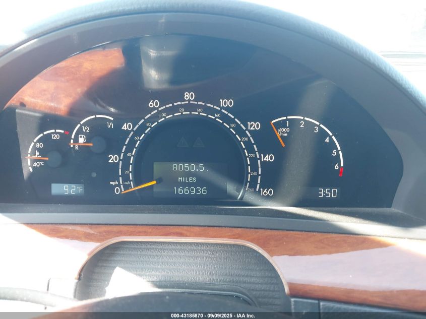 2000 Mercedes-Benz S 430 VIN: WDBNG70J2YA089576 Lot: 43185870