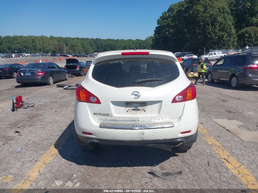 2010 Nissan Murano S VIN: JN8AZ1MU9AW015953 Lot: 43185964
