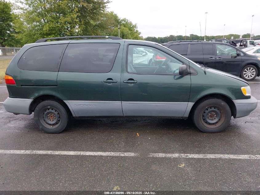 1999 Toyota Sienna Le VIN: 4T3ZF13C2XU121880 Lot: 43186096