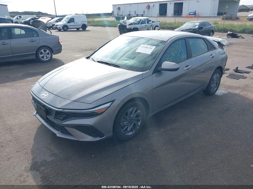 2024 HYUNDAI ELANTRA HYBRID BLUE - KMHLM4DJ1RU113534
