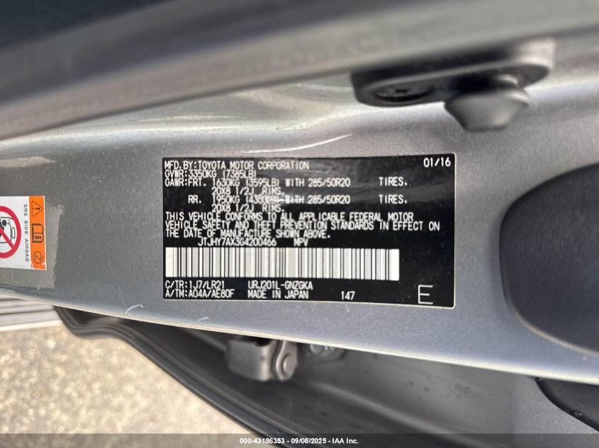 2016 Lexus LX - JTJHY7AX3G4200466