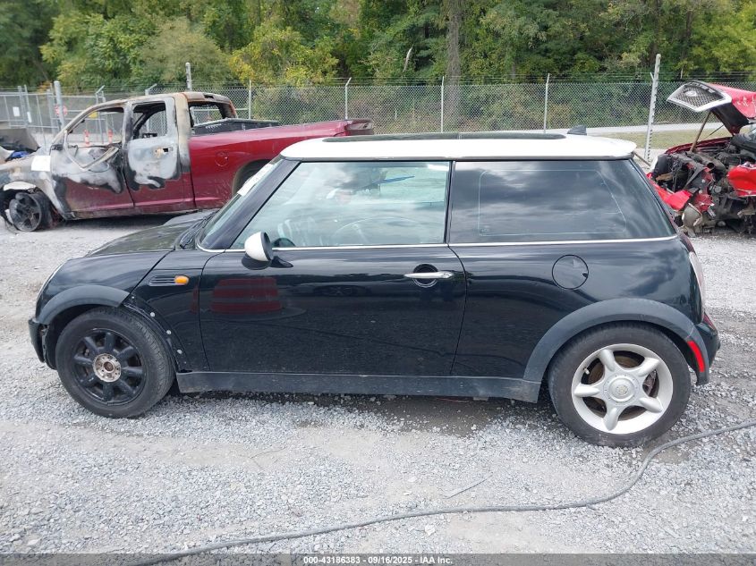 2003 Mini Cooper VIN: WMWRC33423TJ51839 Lot: 43186383