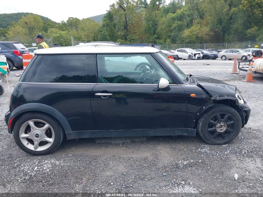 2003 Mini Cooper VIN: WMWRC33423TJ51839 Lot: 43186383