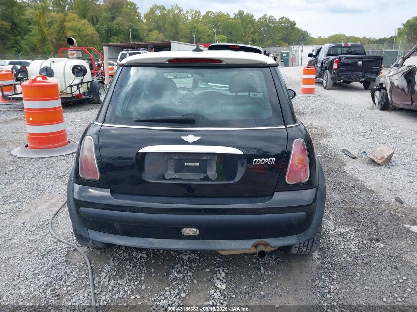 2003 Mini Cooper VIN: WMWRC33423TJ51839 Lot: 43186383