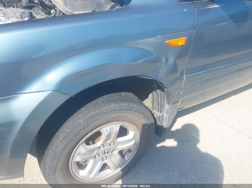 2006 Honda Pilot Lx VIN: 5FNYF28136B039587 Lot: 43186552