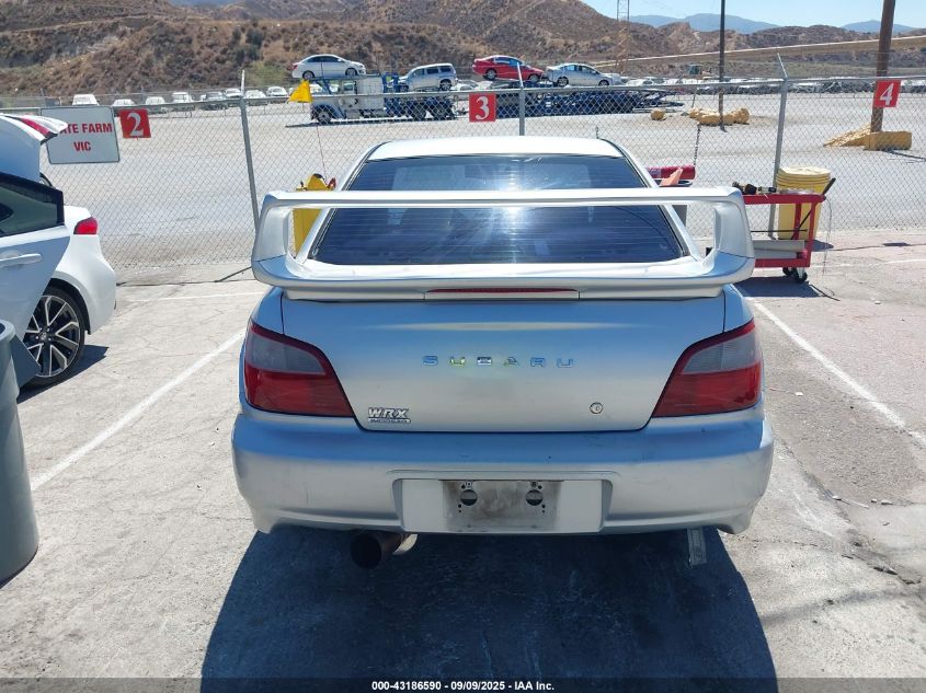 2002 Subaru Impreza Wrx VIN: JF1GD296X2G523676 Lot: 43186590