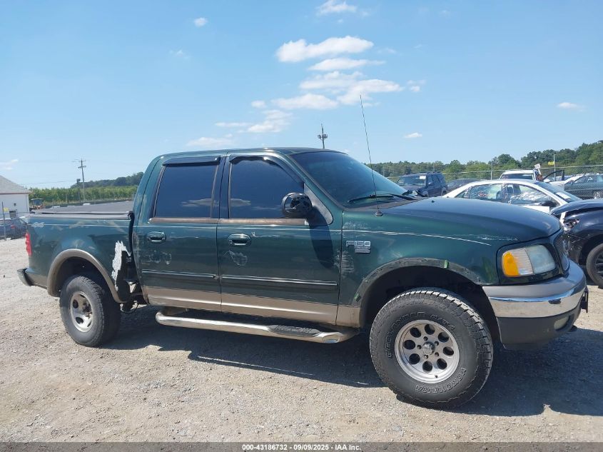 2002 Ford F-150 Lariat/Xlt VIN: 1FTRW08L82KE39703 Lot: 43186732