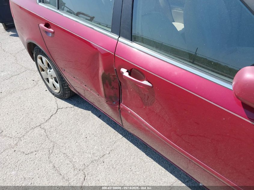 2008 Kia Optima Lx VIN: KNAGE123285167596 Lot: 43186806