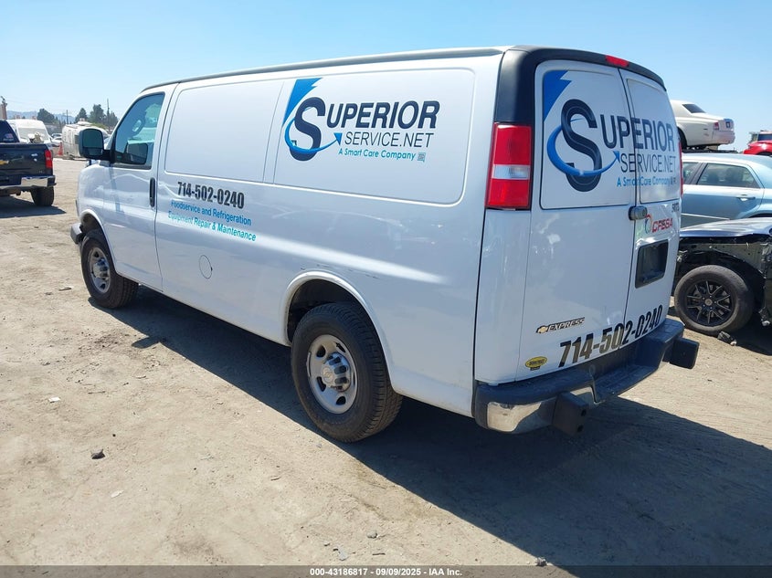 2020 CHEVROLET EXPRESS CARGO RWD 2500 REGULAR WHEELBASE WT - 1GCWGAFG7L1268834