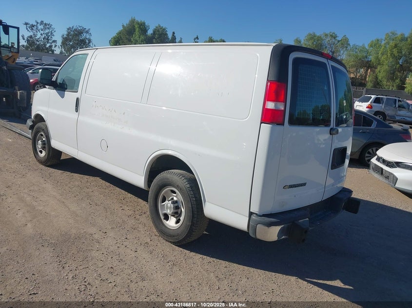 Vin: 1gcwgafg7l1268834, lot: 43681233, chevrolet express cargo rwd 2500 regular wheelbase wt 20203