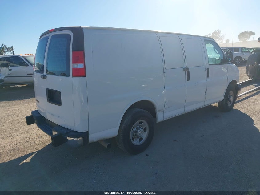 Vin: 1gcwgafg7l1268834, lot: 43681233, chevrolet express cargo rwd 2500 regular wheelbase wt 20204