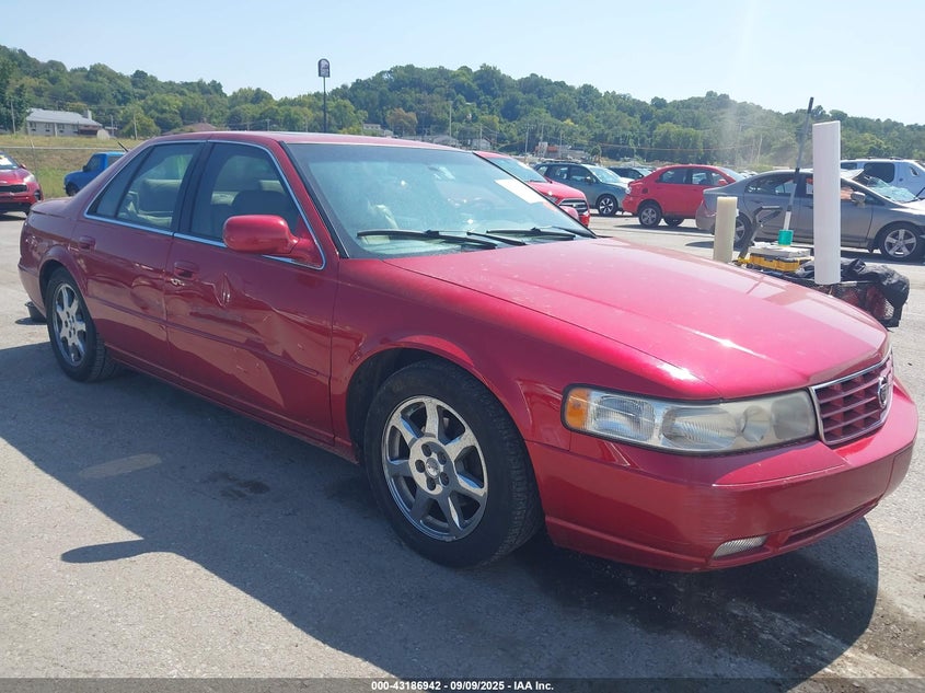 2002 Cadillac Seville Sts red sedan gasoline 1G6KY54952U107762 photo #1