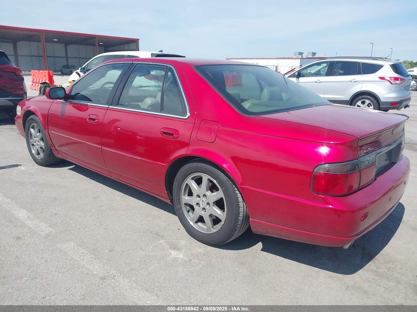 2002 Cadillac Seville Sts red sedan gasoline 1G6KY54952U107762 photo #4