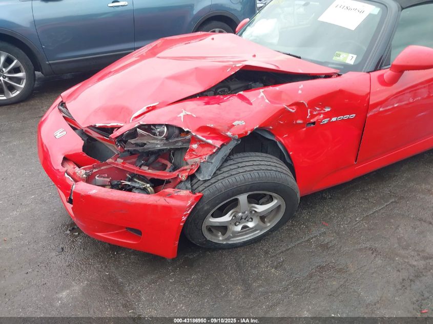2003 Honda S2000 VIN: JHMAP11493T007778 Lot: 43186950