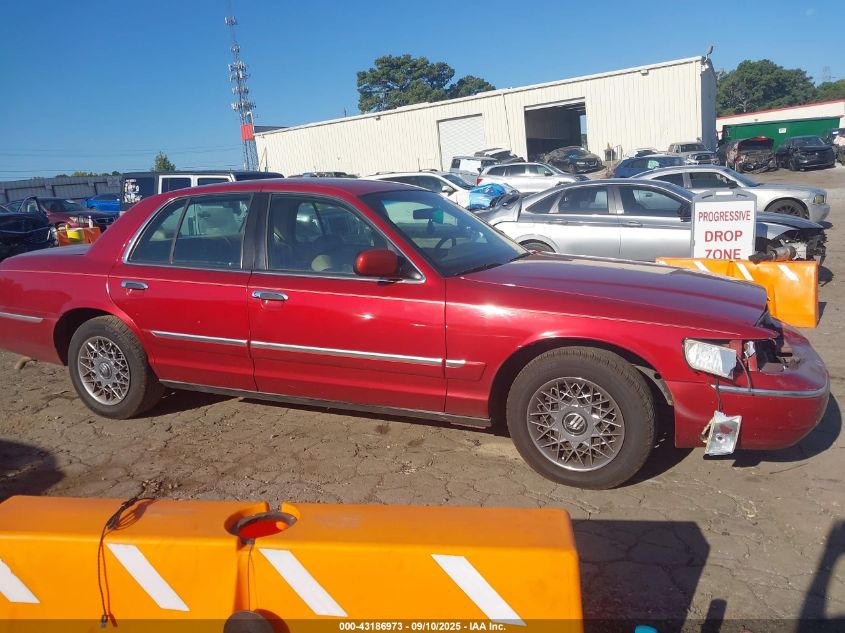 1999 Mercury Grand Marquis Gs VIN: 2MEFM74W5XX733287 Lot: 43186973
