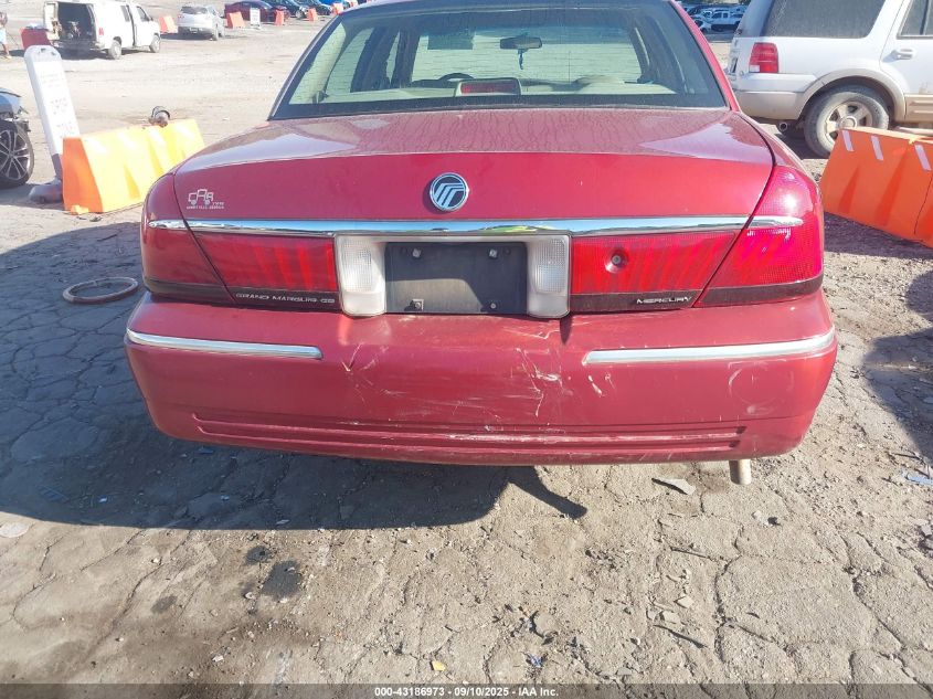 1999 Mercury Grand Marquis Gs VIN: 2MEFM74W5XX733287 Lot: 43186973