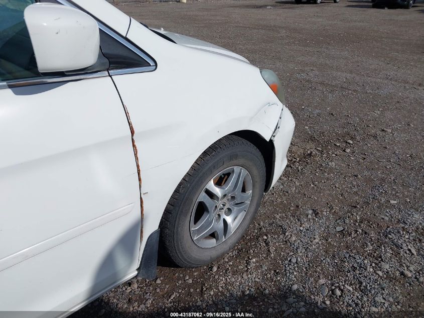 2006 Honda Odyssey Ex-L VIN: 5FNRL38756B445717 Lot: 43187062