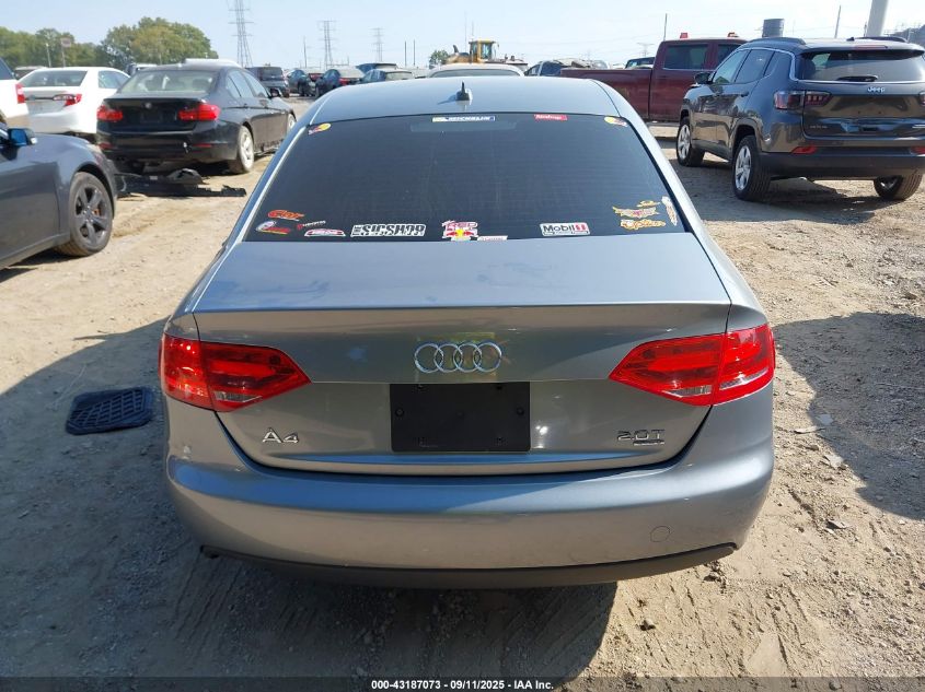 2011 Audi A4 2.0T Premium VIN: WAUBFAFL9BN051546 Lot: 43187073