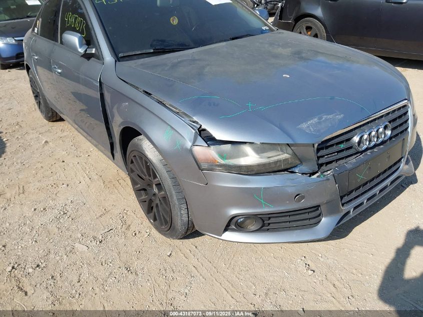 2011 Audi A4 2.0T Premium VIN: WAUBFAFL9BN051546 Lot: 43187073