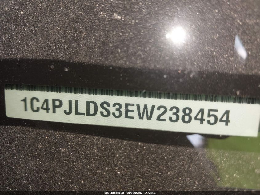2014 Jeep Cherokee Limited VIN: 1C4PJLDS3EW238454 Lot: 43187082